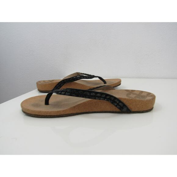 Revitalign US 8 Women's Kena Flip Sandal Black Studs Flip Flops Cork - Picture 7 of 7